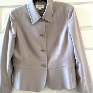 Talbots size 10 petite Italian wool and spandex jacket. Polyester lined